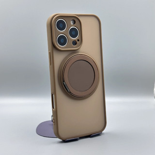 Matte Finish Từ tính iPhone 16 Pro Max mờ Case cho iPhone 15 14 13 12 11 Pro Max 14Plus 15Plus 16Plus với giá đỡ xoay 360 tích hợp
