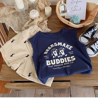 100% Cotton Dễ Thương Trẻ Em Áo Thun Không Tay Bé Trai Bé Gái Áo Vest Top Mùa Hè