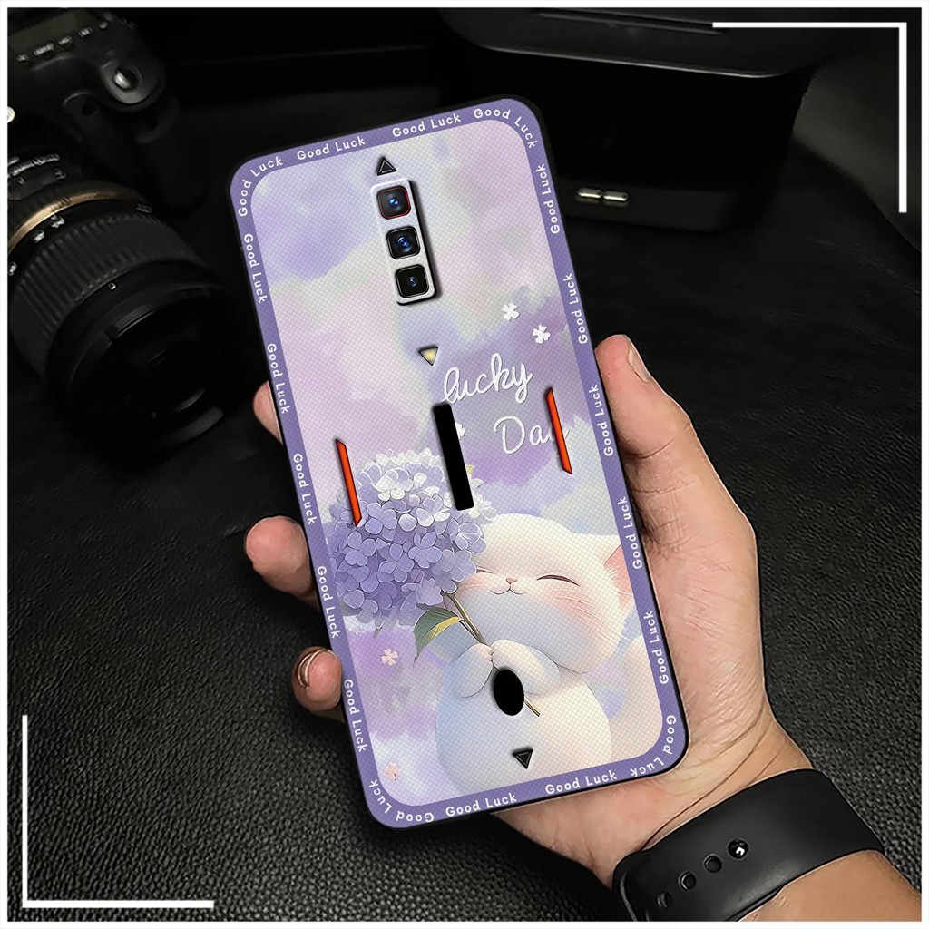 Ốp Điện Thoại Chống Bụi Bẩn Chống Thấm Nước Cho ZTE Nubia Red Magic 6 / 6S / 6Pro / 6SPro Graffiti Chống Va Đập Ốp lưng Chống Sốc Động Vật Silicon Bền Mềm TPU Dễ Thương