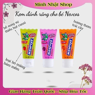 [DATE MỚI] Kem đánh răng trẻ em Nga 1-6 tuổi Nevcos/New Pearl tuýp 50ml