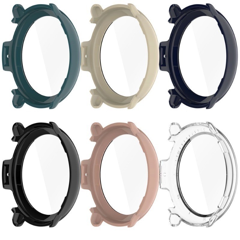 Amazfit Active2 2 trong 1 Kính cường lực PC cứng toàn diện Vỏ đồng hồ thông minh cho Amazfit Active 2 Chống vân tay Vỏ đồng hồ Khung bảo vệ màn hình