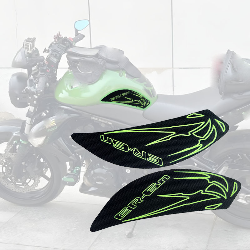 Dành Cho Kawasaki ER-6N ER6N 2006-2015 Miếng Dán Xe Máy Bên Xe Tăng Miếng Lót Bảo Vệ Đầu Gối Tay Cầm Chống Trơn Trượt