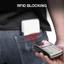 Túi đựng thẻ SHUPUN chống RFID, hộp đựng thẻ tín dụng nhôm chống trộm, 6 ngăn thẻ bền bỉ cho nam nữ
