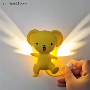 SSVN Đèn tường cánh phát sáng Nhãn dán tủ lạnh phát sáng Cô gái Đèn ngủ Quà tặng không khí.