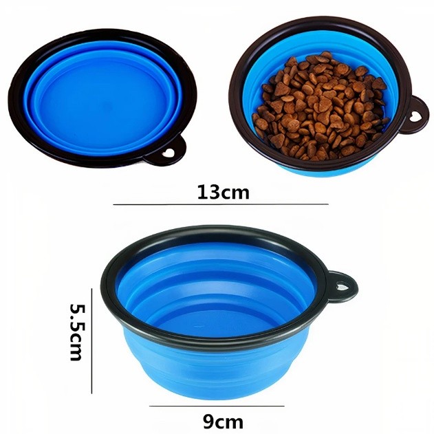 Chén Ăn Gắp Gọn Cho Thú Cưng Đi Du Lịch