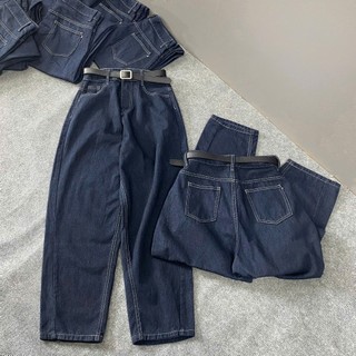 Quần Jean Bigsize Nữ Dáng Quần Baggy Ống Rộng Lưng Cao Chất Denim Cho Chubby Q557