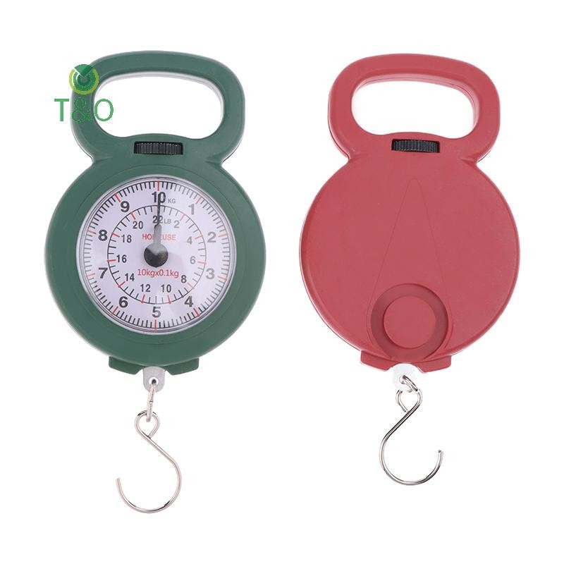 [T & O-t] Con trỏ Móc lò xo 10kg Cân kỹ thuật số thực phẩm/hành lý/câu cá di động [mới]