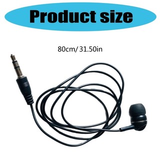 Tai nghe có dây một mặt 3.5mm, tai nghe nhét tai đơn cho điện thoại di động, máy tính xách tay