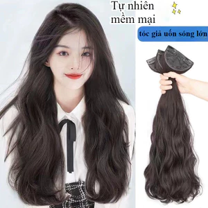 Tóc Giả Kẹp 3 Mảnh Dáng Xoăn Sóng Lơi-tóc giả uốn sóng lớn ，làm phồng và dày tóc tự nhiên