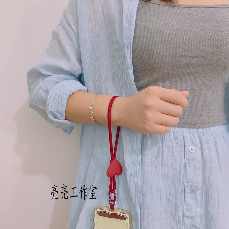 Phụ Kiện Điện Thoại Di Động Sáng Tạo Thời Trang Encore Rượu Vang Đỏ Tình Yêu Điện Thoại Di Động Dây Chống Sốc Dây Đeo Cổ Tay Treo Dây Đeo ccd Camera Treo Dây Xích