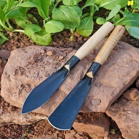 Xẻng Làm Vườn, Xẻng Đào Đất Trồng Cây Đầu Tròn, Xẻng Đầu Nhọn, Bộ Dụng Cụ Làm Vườn Xới Cỏ Nhỏ Gọn, Tiện Lợi - FE123