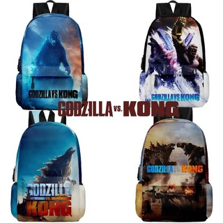 Godzilla vs. Kong Hoạt Hình Ba Lô In Hình Dễ Thương Ba Lô Công Suất Cao Bé Gái Bé Trai Học Sinh Túi Mở Quà Tặng Sinh Nhật