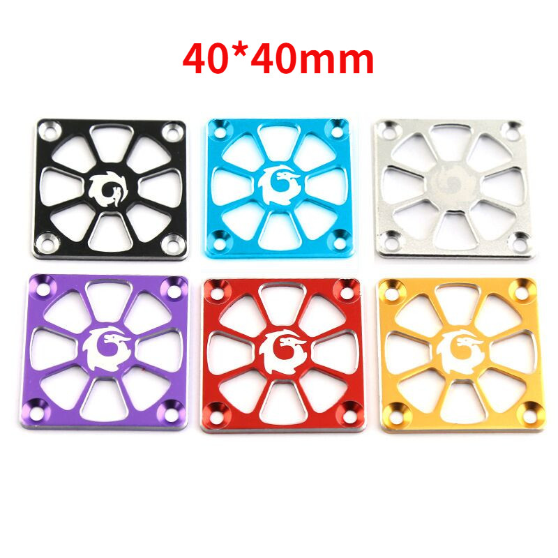 Nắp quạt làm mát động cơ bằng hợp kim nhôm 40 * 40mm cho động cơ ô tô RC ESC Quạt làm mát Vỏ bảo vệ