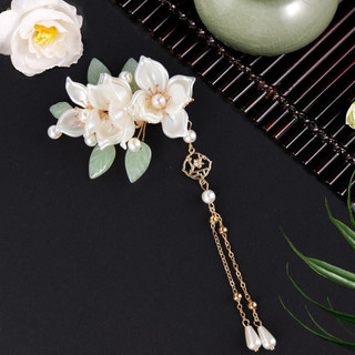 Đũa Tóc Ngọc Trai Hoa Cho Hanfu - Quà Tặng Phù Hợp Cho Bạn Gái và Người Yêu