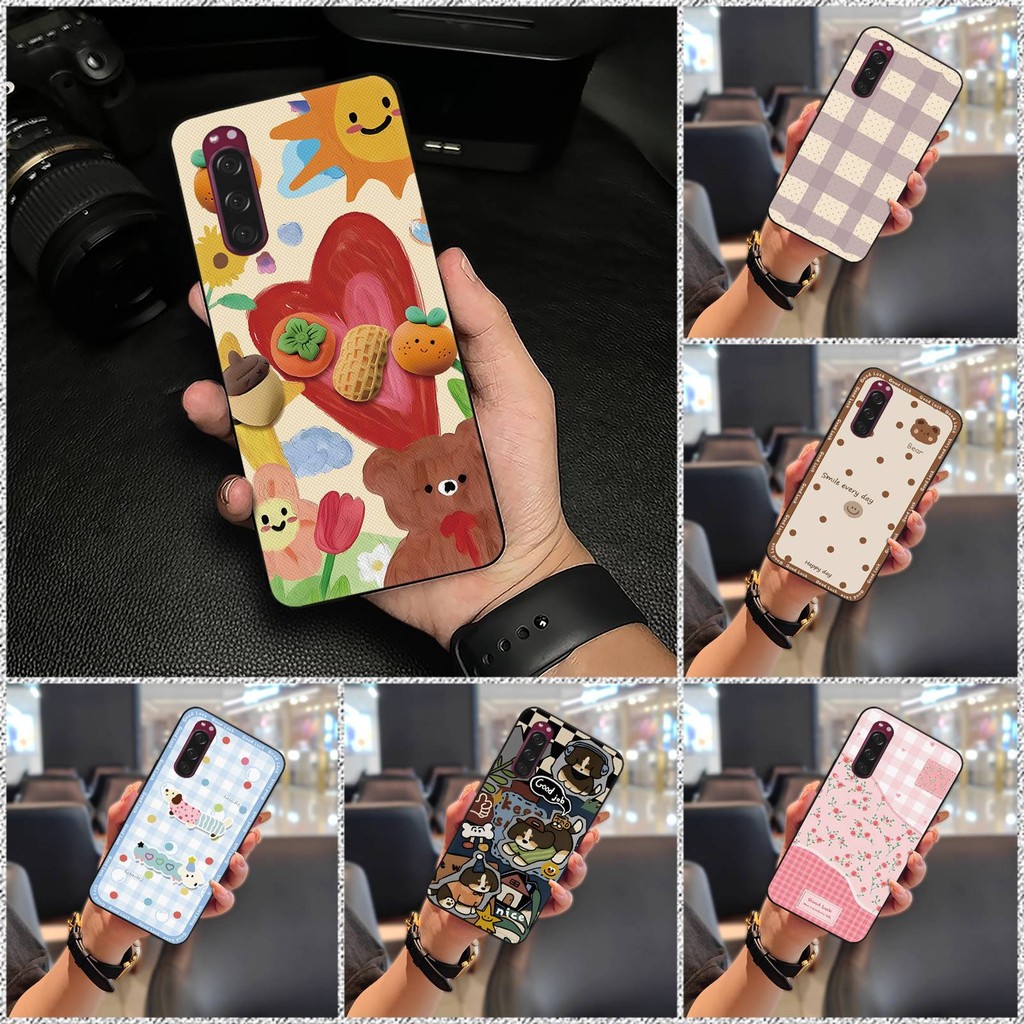 Ốp Lưng TPU Sony Xperia 5 / XZ5, Chống Thấm Nước, Chống Va Đập, Chống Bụi Bẩn, Họa Tiết Động Vật Graffiti, Silicon Bảo Vệ