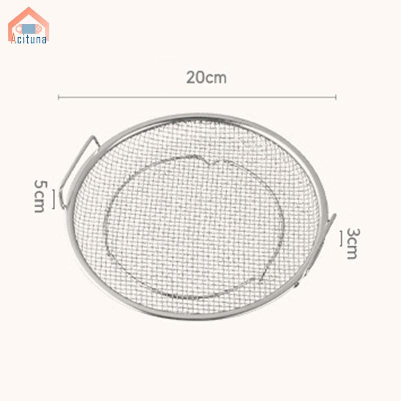 Fryer Lọc Dầu Chiên Chiên Giỏ Chiên Thép Không Gỉ Khay Sifting Đĩa BBQ