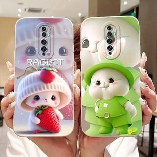 Dành Cho OPPO Reno2 F / Reno2 Z / Reno2 Vỏ Hoạt Hình Mèo Thỏ Dễ Thương Mới Reno 2F 2Z 2 Vỏ Điện Thoại Silicon Mềm Bảo Vệ Ống Kính
