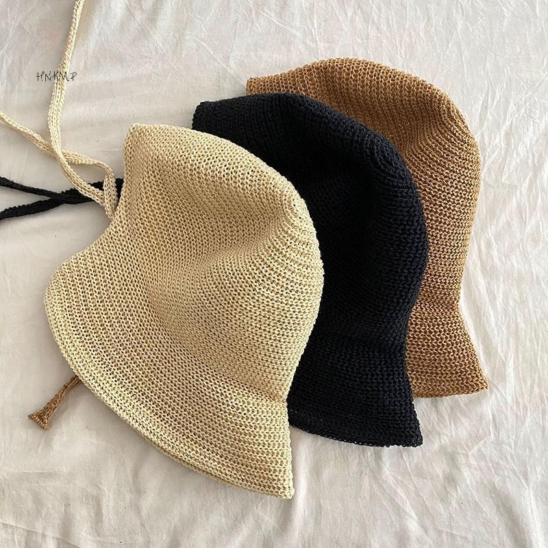 HNKMP Linen Straw Regency Bonnets Mũ Dành Cho Nữ Mũ Chống Nắng Nơ Bãi Biển Lớn Viền Rộng Cloche Mũ Lên Ngoài Trời Mùa Hè.