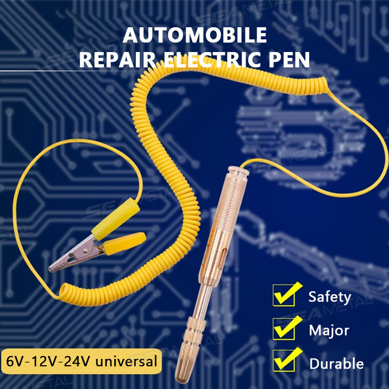 Dụng Cụ Chẩn Đoán DC 6V 12V 24V Đồng Tự Động Đèn Ô Tô Mạch Kiểm Tra Đèn Điện Áp Bút Kiểm Tra Máy Dò Hệ Thống Ánh Sáng Kiểm Tra