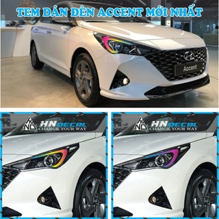 TEM DÁN ĐÈN ACCENT NHIỀU MÀU SẮC LỰA CHỌN, CHỐNG NƯỚC CHỐNG BÀI MÀU ( 1 CẶP )