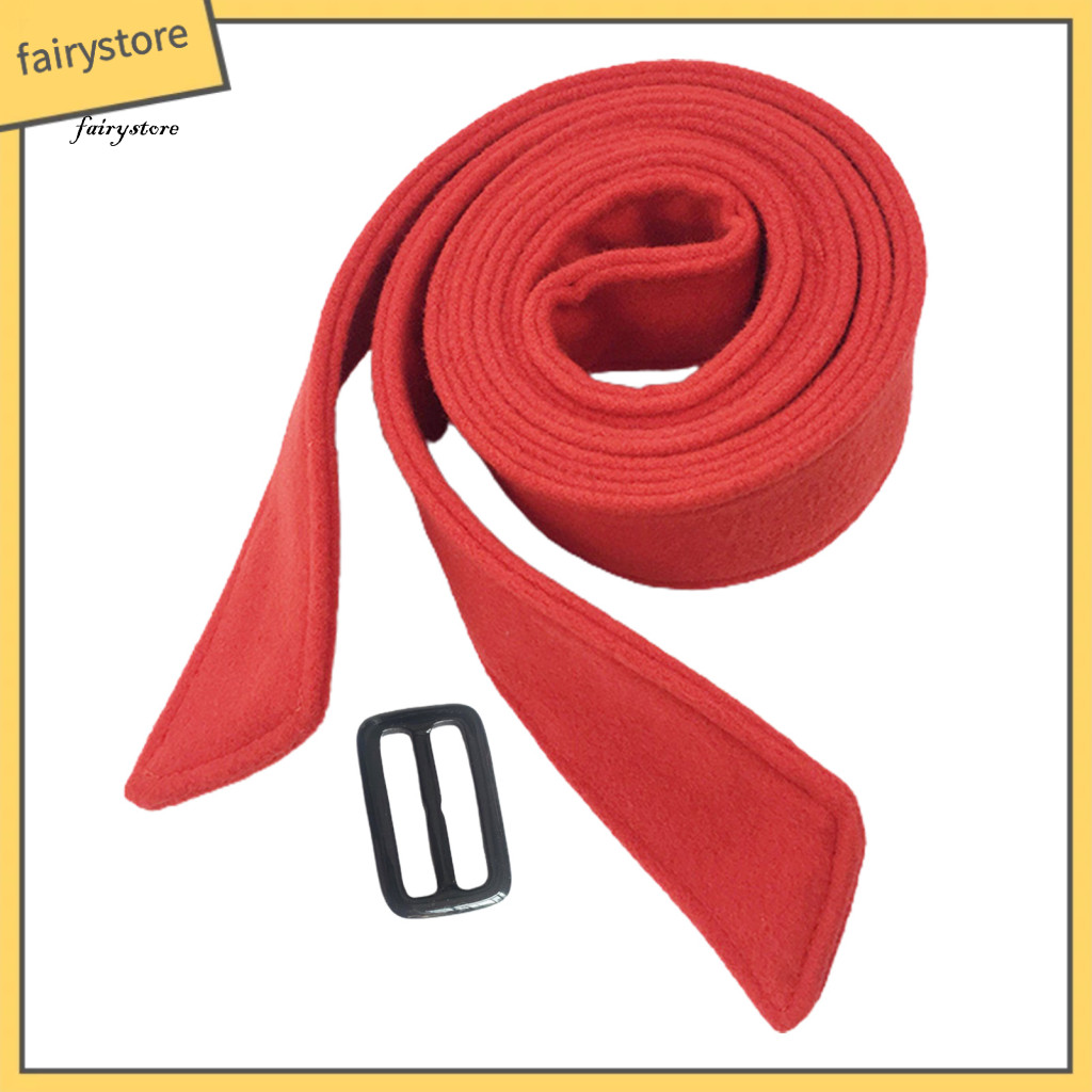 Fairystore| Thắt Lưng Nữ Chải Sang Trọng Dài Đủ Chống Mòn Màu Trơn Đàn Hồi Trang Trí Phụ Kiện Giả Len Áo Corset Thắt Lưng Hai Mặt Để Mặc Hàng Ngày