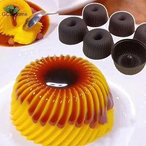 GCDHome Silicone Caramel Pudding Cupcake Muffin Donut Khuôn Cho Caramel Pudding Thạch Bánh Ngọt Trang Trí Dụng Cụ Nhà Bếp Khay Nướng Nóng