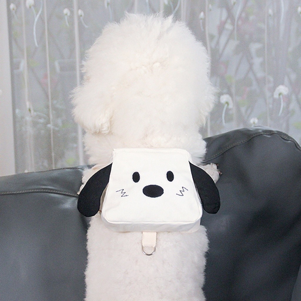 [Puppy: Mang theo túi riêng của bạn] Ba lô cho chó Dây xích miễn phí Ba lô đi chơi cho thú cưng Dây đeo vai có thể điều chỉnh phải có để chó đi bộ có thể đặt túi kiểm tra Shit Xiaohongshu Tỷ lệ đầu siêu cao