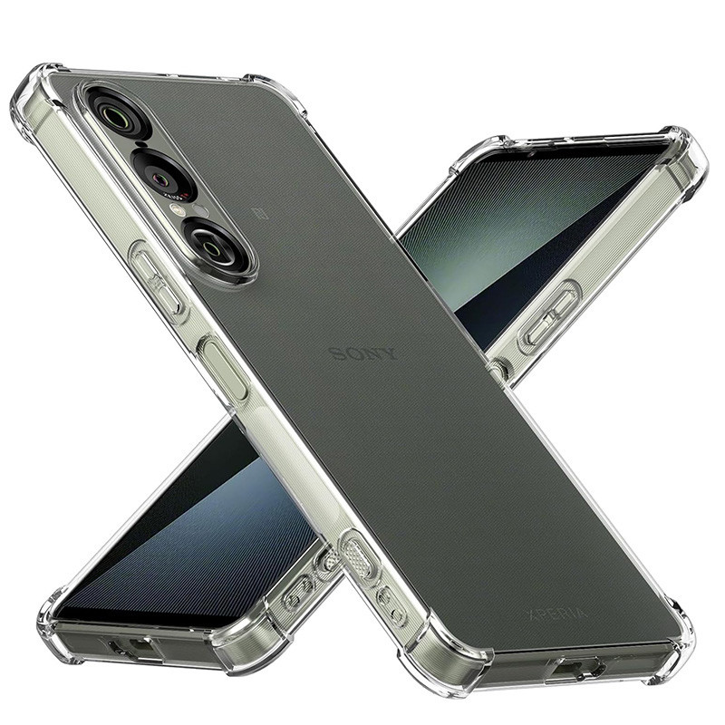 Dành Cho Sony Xperia 1 VII Vỏ Mềm Chống Sốc Pha Lê Gel Trong Suốt TPU Chống Sốc