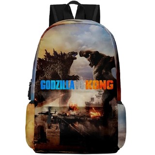 Godzilla vs. Kong Hoạt Hình Ba Lô In Hình Dễ Thương Ba Lô Công Suất Cao Bé Gái Bé Trai Học Sinh Túi Mở Quà Tặng Sinh Nhật