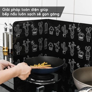 Tấm Chắn Dầu Mỡ Chắn Gió Miếng Che Bếp Gas Bếp Điện Cách Nhiệt Dùng Nấu Ăn Có Họa Tiết - SUNND