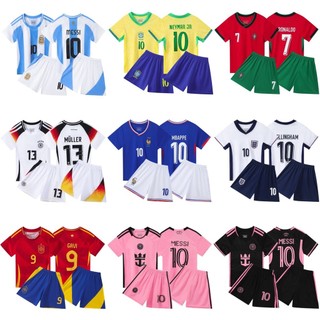 European Cup Jersey Children Harness Star Soccer Suit Set Baby Primary School Football Training Class Team Uniform Kindergarten r2Qn