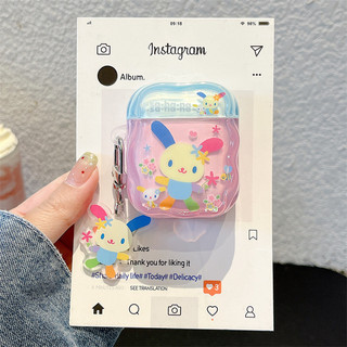 Thỏ hoa + Mặt dây chuyền cho Airpod 1 / 2 3 Pro Pro2 pro3 Airpod4 ❈ ❈ ❈ ❈ ❈ ❈ ❈ ❈ ❈ ❈ AirPods Pro i3 i4 pro3 ❈ ❈ ❈ ❈ ❈ ❈