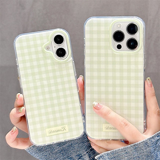 Nhỏ Tươi Lưới Xanh Cho iphone17 16promax 15promax 14 / 13 / 15 / 16 17pro iphone13 TPU iphone mới chống bụi