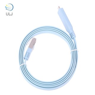Cáp điều khiển ULJ 1.5m Usb C sang Rj45 Rs232 Bộ chuyển đổi nối tiếp cho bộ định tuyến Cáp điều khiển Type-C Rj 45.