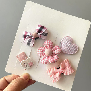 5 Cái / gói Kẹp Tóc Cho Chó Cho Chó Nhỏ Nơ Tóc Handmade Yorkie Phụ Kiện Tóc