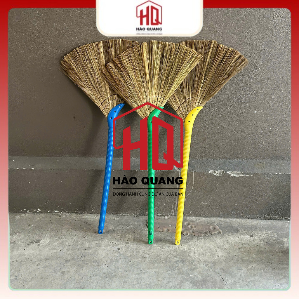 Chổi Quét Nhà Cán Nhựa Siêu Bền (loại 2) – Lông Cứng Quét Sạch Mọi Góc - (mã A25/A30)