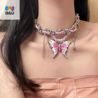 Pufangstar Thời Trang Sel Vòng Cổ Ngọt Ngào Thoáng Mát Gia Vị Cô Gái Tính Khí Phóng Đại Ánh Sáng Thiết Kế Sang Trọng Da Xương Đòn Dây Chuyền Quà Tặng