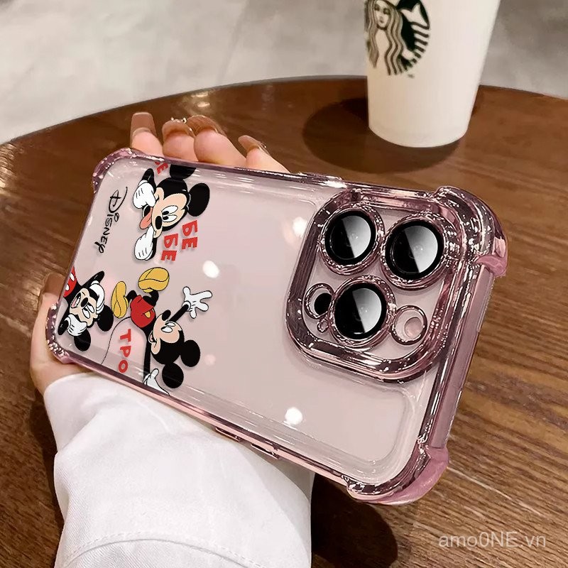 Ốp Lưng Chuột Mickey 3 in1 Cho Honor 400 Lite 400 PRO 100 PRO 200 300 PRO 300U Vỏ Điện Thoại Mềm Chống Rơi Vỏ Bảo Vệ Dễ Thương