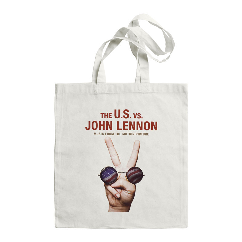 Túi Vải Rock John Lennon John Lennon In Hình Nam Nữ Vai Dung Tích Lớn Túi Mua Sắm Túi Xách 619
