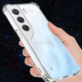 Ốp Điện Thoại Túi Khí Mỏng Cho Tecno Camon 40 Premier Camon40 40Pro 50Ultra Camon50Pro 4G 5G Vỏ Acrylic Trong Suốt Trong Suốt Vỏ TPU Mềm Ốp Lưng Camera Bảo Vệ Mặt Sau Chống Sốc