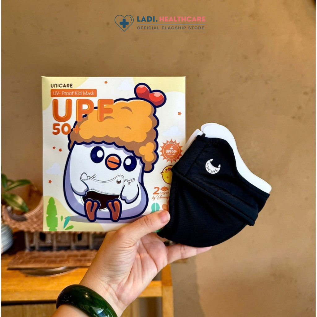 Khẩu trang trẻ em Proof KID Mask UNICARE 3 - 12 tuổi - Chất liệu vải lụa cao cấp