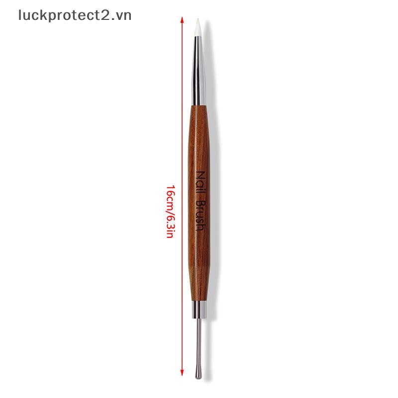 # luckpro # 1 / 5 Cái Bút ép silicon hai đầu Bàn chải vẽ tranh hoa Đồ dùng làm móng tay Khắc keo Diy Mẹo làm móng tay Công cụ nghệ thuật làm móng tay.