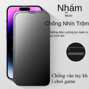 Miếng Dán Bảo Vệ Kính Cường Lực Riêng Tư nhám chống vân tay cho iPhone 17 Air 16 15 14 plus 13 12 11 Pro max XR XS Max