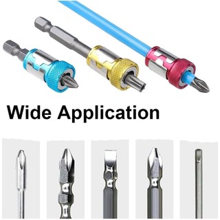 Vòng từ tính đầu tuốc nơ vít nâng cấp 2026 Vít nam châm đa năng 6 35 mm có thể tháo rời cho tuốc nơ vít lục giác và Bit nguồn Bit vòng vít từ tính bằng kim loại hợp kim an toàn dễ sử dụng