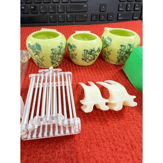 Combo cóng chào mào gắn sẵn tai (1 bộ cóng ngẫu nhiên+2 cóng nước trắng+2 xiên tàu+1 rọ+1xúc nhựa)