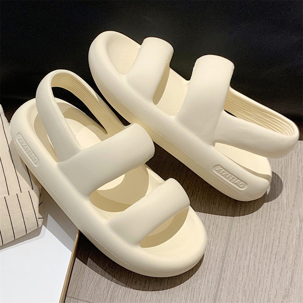 XIXITIAO Flat Casual Ngoài Trời Mặc Thời Trang Đế Mềm Mùa Hè Dép Nữ Dép Dép