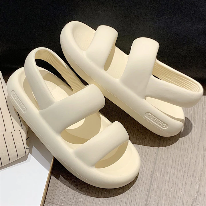 XIXITIAO Flat Casual Ngoài Trời Mặc Thời Trang Đế Mềm Mùa Hè Dép Nữ Dép Dép