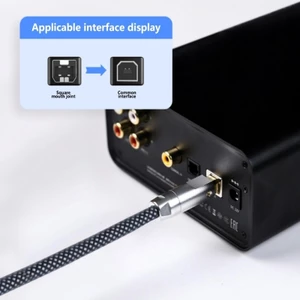 BTM Vỏ kết nối loại B USB mạ vàng 6mm bằng hợp kim nhôm Vỏ USB B