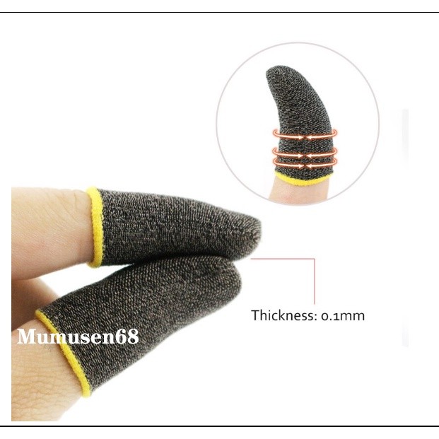 2 Chiếc (1 Đôi) Găng Tay Di Động Găng Tay Tay Cots Cho Chơi Game Màn Hình Cảm Ứng Bộ Điều Khiển Thoáng Khí Găng Tay Chống Mồ Hôi Chống Trơn Trượt