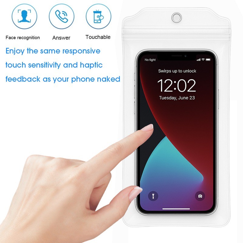 Túi chống nước dày chống vỡ - Bảo vệ dây kéo chống bụi đa năng - Vỏ điện thoại chống mưa an toàn